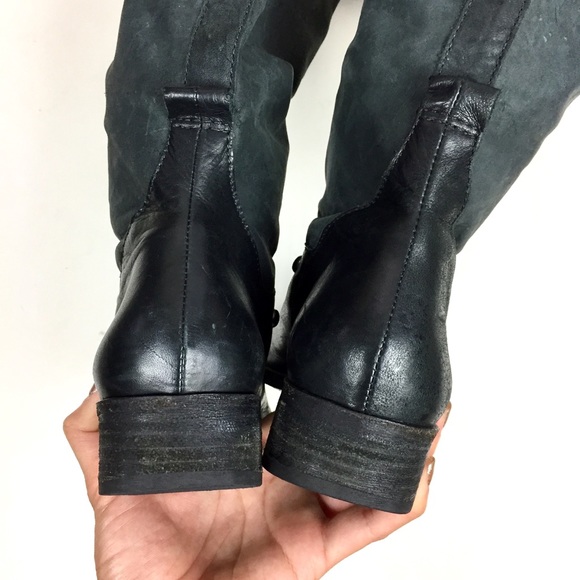 SOLD Pour la Victoire Black Leather Riding Boots Sz 7 - Picture 4 of 8